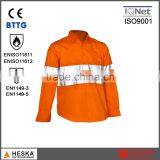Mens FR Safety Fire Resistant Shirt With Reflective Tape thumbnail-1