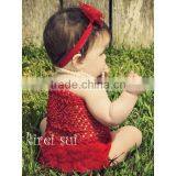 Baby Girls Red Tube Top & Petti Bloomer Panties 2 Pcs Set thumbnail-1