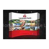 Printed Dangled Trade Show Fabric Displays with heat sublimation coloful printing