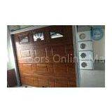 Wooden Color Automatic Garage Doors EU Safety Standard With Wood Grain Garage Door