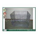 Highbright Wire Container Storage Cages Pallet , Metal Mesh Storage Containers thumbnail-1