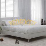 White Color PU Leather Bed Bed-P-109
