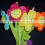 Plush Smile Face Sun Flower Toy for Girl Friend thumbnail-1