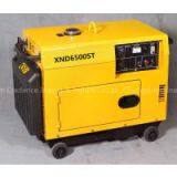 Горячая продажа дизельного генератора SJ6500 мощностью 5 КВт бесшумного типа с электростартером для домашнего и наружного использования, СЕ, Евро-5, EPA