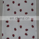 printing linen cotton tea towel customized ladybird