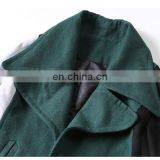 Woolen Clothes Designs for Ladies Long Mix Color Wool Trench Coat thumbnail-4