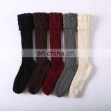 Fashion Floor Socks With Cable Knit Turnover ,knitted Leg Warmers Women thumbnail-6