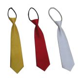 Self-tipping Yellow Polyester Woven Necktie Handmade XL