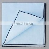 Newest profession customize gentle 100% Cotton customized Men's Pure Color Handkerchiefs,Classic Style