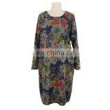 Floral Print Free Size Senior Women Long Dress Apparel BSCI Audit thumbnail-1