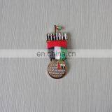 UAE National Flag and Seven Sheikh Lapel Pin With Ribbon for National Day Gifts thumbnail-1