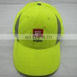 Lime Yellow Reflective Cap for Runner in Dark Night
