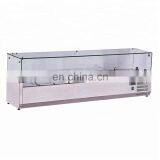 Stainless Steel Countertop Salad Bar Freezer Refrigerator thumbnail-1