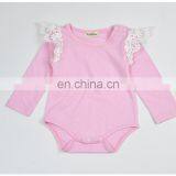 2019 New Black White Striped Rompers Infant Toddler Flutter Sleeve Romper Baby Unique Bodysuits thumbnail-3