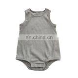 Custom Organic Cotton Rib Baby Bubble Bodysuit Romper thumbnail-2
