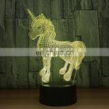 Led 7 Color Acrylic Plate 3d Night Light Romantic Lamp Sleeping Light thumbnail-4