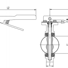 Lug Type PTFE Lined Wafer Manual Butterfly Valve thumbnail-5