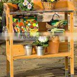 Outdoor Wooden Garden Potting Bench Nature Color thumbnail-1