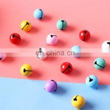 50Pcs 12Mm Beautiful Candy Color Cheap Christmas Bells Copper Loose Metal Beads Jingle Bells Christmas Decoration Pendants thumbnail-4