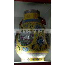 Chinese Antique Reproduction Heavy Famille Rose Porcelain Vases