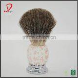 Silvertip Badger Shaving Brush,Man Soft Shaving Cleaning Brush, Custom Shaving Brush Metal & Resin Handle thumbnail-5