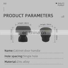 Matte Black Door Knobs Wardrobe Kitchen Metal Pull Handles and Round Knobs Furniture Funky Cabinet Knobs thumbnail-2