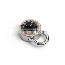 Wholesale 3-Dial Round Password Combination Luggage Zinc Alloy Lock Padlock