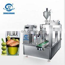 Full Automatic Sauce Jam Butter Honey Edible Vegetable Olive Oil Filling Stand Up Pouch Liquid Doypack Packing Machine