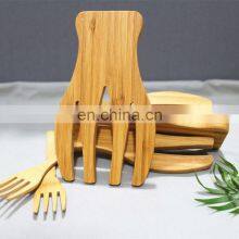 Amazon Hot Sale Salad Claws Set Multifunctional Hotel Restaurant 2 Pieces Bamboo Salad Hands thumbnail-2