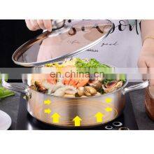 China Stainless Steel Pots and Pans Soup Hotpot Stainless Steel Casserole Rotating Pot thumbnail-4