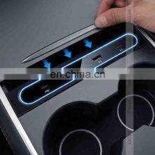 For Tesla 2021-2022 Model 3 Model Y Car Docking Station USB Converter Interior Decoration Accessories  Splitter Hub Extender