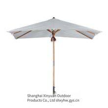 Solid Wood Furniture Umbrella Suitable for Hotels, Restaurants and Cafes. Outdoor Rectangular Teak Patio Umbrella thumbnail-2