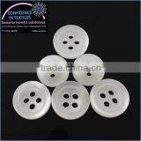 4 Hole White Recycled Plastic Buttons