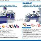 EASILY OPERATE TPU 3 COLOR SANDAL SLIPPER SOLE INJECTION MOULDING MACHINERY