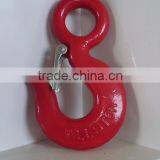 High Strength Drop Forged Galvanized Swivel Eye safety hook/ large heavy crane hook