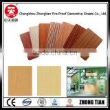 Wood Grain Kitchen Cabinet Compact Laminate Board Fireproof Board Hpl Phenolic Compact Laminate Board