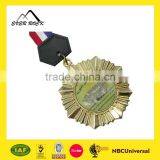 High Qulity Customized Souvenir Metal Gold Military Medal