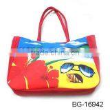 2012 Red Wholesale Cotton Floral Tote Bags