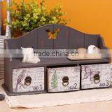 Shabby Chic Wall Mini Holder With Drawers thumbnail-1