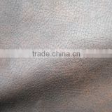 PU leather sofa leather/furniture leather / pu upholstery wax feeling leather of R57 grain two tone
