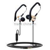New Hot Sele Metal Bass Headphones With Mic Wired Control Ear-hook Sport Headphone thumbnail-5