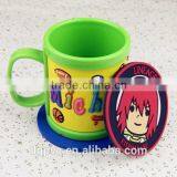 2015 New Design Fashion Soft PVC Coffee Cup Coaster thumbnail-3