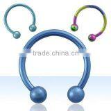 Titanium Body Jewellery, Titanium Circular Barbell,titanium Barbell,fashion Titanium Barbell Jewellery,titanium Body Jewelry thumbnail-1