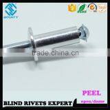 HIGH QUALITY OPEN END FACTORY PROTRUDING CROWN HEAD ALUMINUM PEEL RIVETS thumbnail-5