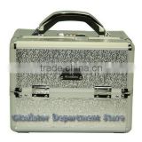 Cosmeitc Hand Case (DY2639) silver rattan pattern