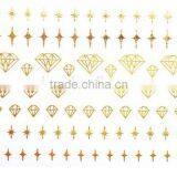 Diamond Shape Gold Paper Sticker for Home Decor thumbnail-1