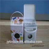 China Tin Can Supplier Factory Sale Colourful Washing Machine Shaped Tin Box