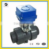 DC12/24V AC220V electrical motorized ball valve switch 1-1/2''/DN40 DN50 large flow control treatment