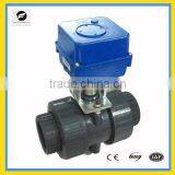 2 Inch DN50 Motorized Ball Valve PVC DC12V 24V for Sea Water, Water Treatment Medical Application
