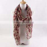 Wholesale Cheap Poly Chiffon Scarf,Lady Scarf,Fashionable Lady Scarf thumbnail-4